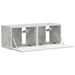 Dulap TV de perete 2 pcs Beton 39 x 31 x 29,5 cm Lemn compozit - WALTI WALTI