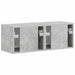 Dulap TV de perete 2 pcs Beton 39 x 31 x 29,5 cm Lemn compozit - WALTI WALTI