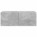 Dulap TV de perete 2 pcs Beton 39 x 31 x 29,5 cm Lemn compozit - WALTI WALTI