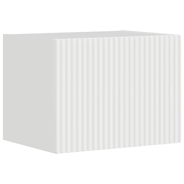 Dulap TV de perete Alb Lucios 39 x 31 x 29,5 cm Lemn compozit - WALTI WALTI