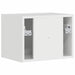 Dulap TV de perete Alb Lucios 39 x 31 x 29,5 cm Lemn compozit - WALTI WALTI