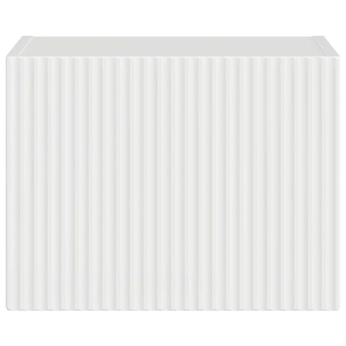Dulap TV de perete Alb Lucios 39 x 31 x 29,5 cm Lemn compozit - WALTI WALTI