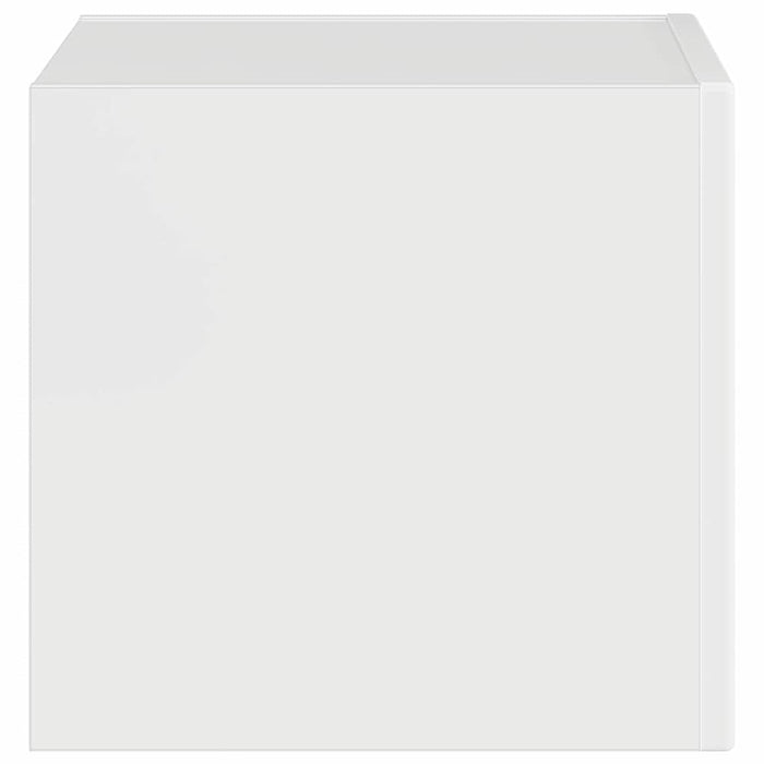 Dulap TV de perete Alb Lucios 39 x 31 x 29,5 cm Lemn compozit - WALTI WALTI