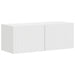 Dulap TV de perete Pe perete 2 pcs Alb Lucios 39 x 31 x 29,5 cm - WALTI WALTI