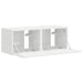 Dulap TV de perete Pe perete 2 pcs Alb Lucios 39 x 31 x 29,5 cm - WALTI WALTI