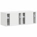 Dulap TV de perete Pe perete 2 pcs Alb Lucios 39 x 31 x 29,5 cm - WALTI WALTI