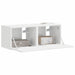 Dulap TV de perete Pe perete 2 pcs Alb Lucios 39 x 31 x 29,5 cm - WALTI WALTI