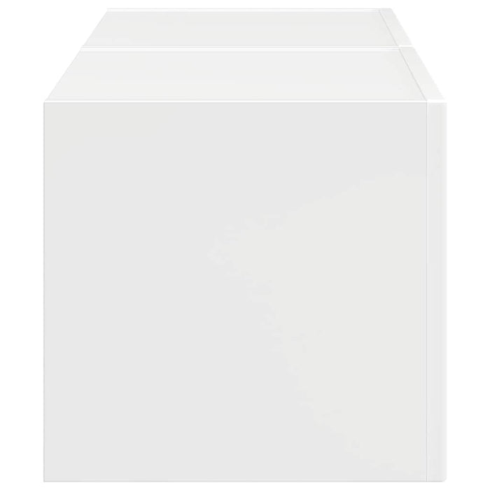Dulap TV de perete Pe perete 2 pcs Alb Lucios 39 x 31 x 29,5 cm - WALTI WALTI