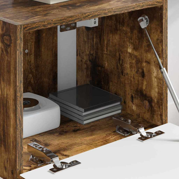 Dulap TV de perete Pe perete Stejar fumuriu 39 x 31 x 29,5 cm - WALTI WALTI