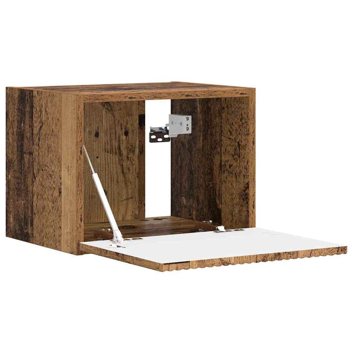 Dulap TV de perete 2 pcs Stejar fumuriu 39 x 31 x 29,5 cm - WALTI WALTI