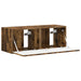 Dulap TV de perete 2 pcs Stejar fumuriu 39 x 31 x 29,5 cm - WALTI WALTI