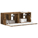 Dulap TV de perete 2 pcs Stejar fumuriu 39 x 31 x 29,5 cm - WALTI WALTI