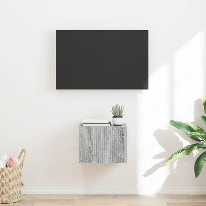 Dulap TV de perete Gri Sonoma 39 x 31 x 29,5 cm Lemn compozit - WALTI WALTI
