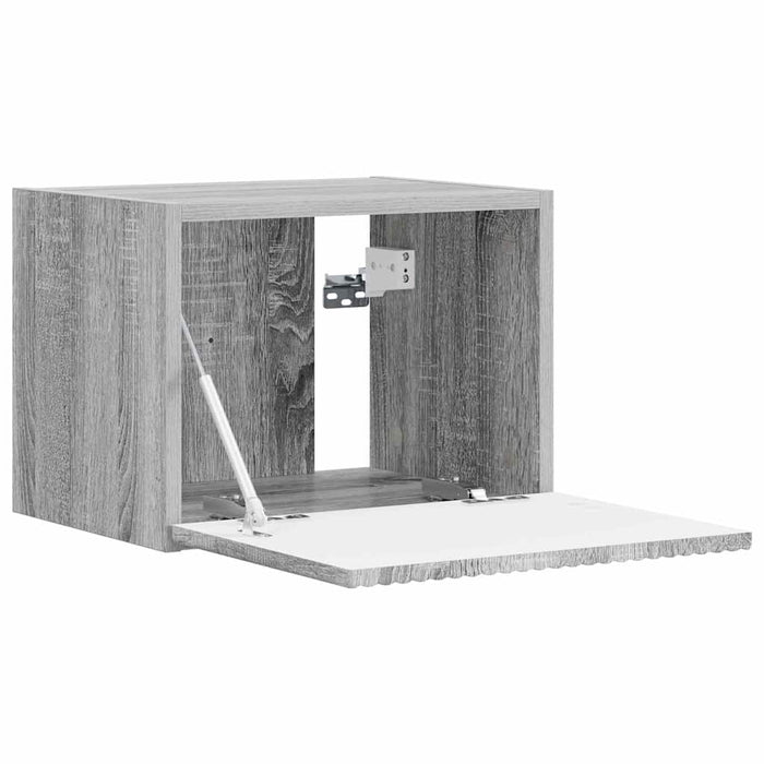 Dulap TV de perete Pe perete 2 pcs Gri Sonoma 39 x 31 x 29,5 cm - WALTI WALTI