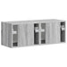 Dulap TV de perete Pe perete 2 pcs Gri Sonoma 39 x 31 x 29,5 cm - WALTI WALTI