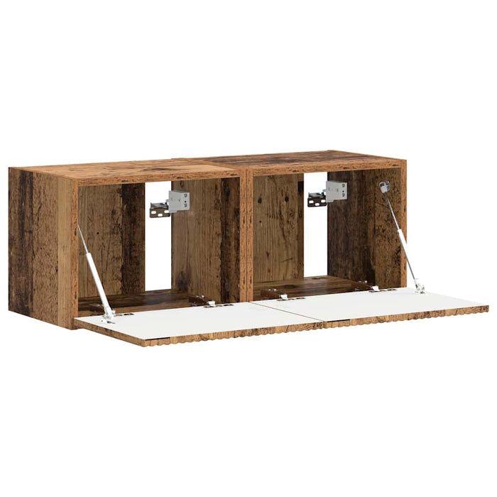 Dulap TV de perete Pe perete 2 pcs Lemn Vechi 39 x 31 x 29,5 cm - WALTI WALTI