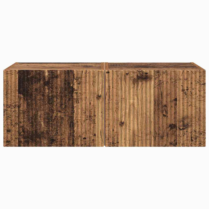 Dulap TV de perete Pe perete 2 pcs Lemn Vechi 39 x 31 x 29,5 cm - WALTI WALTI