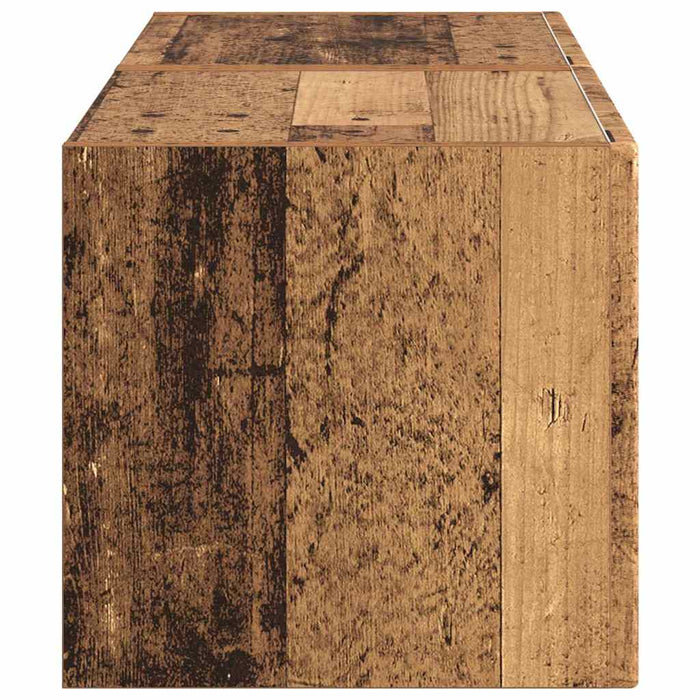 Dulap TV de perete Pe perete 2 pcs Lemn Vechi 39 x 31 x 29,5 cm - WALTI WALTI