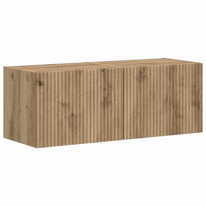 Dulap TV de perete 2 pcs Stejar artizanal 39 x 31 x 29,5 cm - WALTI WALTI