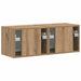 Dulap TV de perete 2 pcs Stejar artizanal 39 x 31 x 29,5 cm - WALTI WALTI