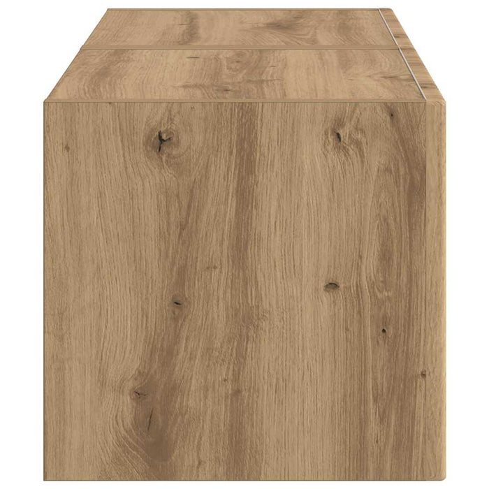 Dulap TV de perete 2 pcs Stejar artizanal 39 x 31 x 29,5 cm - WALTI WALTI