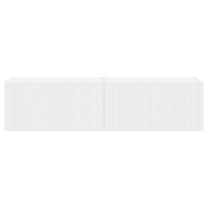 Dulap TV de perete 2 pcs Alb 60 x 31 x 29,5 cm Lemn compozit - WALTI WALTI