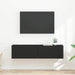 Dulap TV de perete 2 pcs Negru 60 x 31 x 29,5 cm Lemn compozit - WALTI WALTI