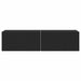 Dulap TV de perete 2 pcs Negru 60 x 31 x 29,5 cm Lemn compozit - WALTI WALTI