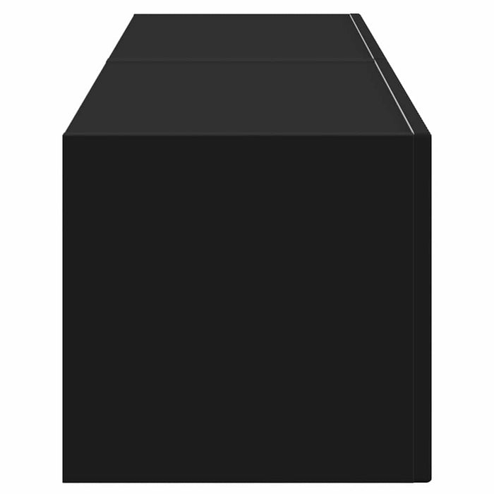 Dulap TV de perete 2 pcs Negru 60 x 31 x 29,5 cm Lemn compozit - WALTI WALTI