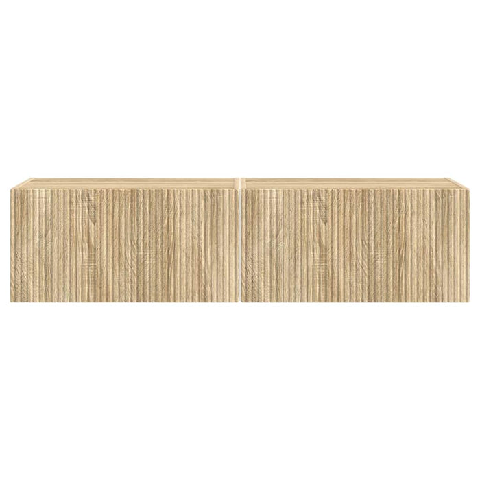 Dulap TV de perete 2 pcs Sonoma 60 x 31 x 29,5 cm Lemn compozit - WALTI WALTI
