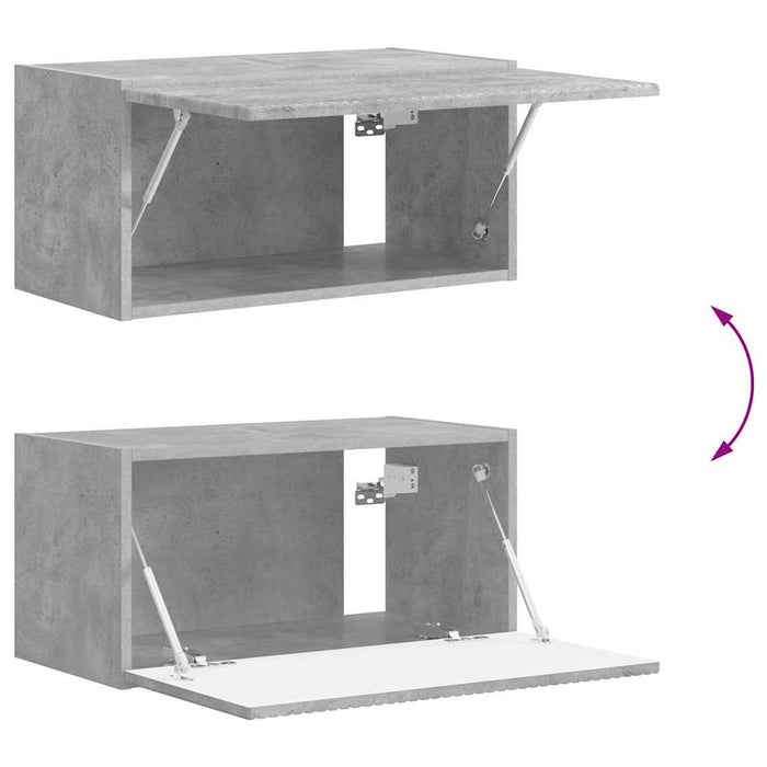Dulap TV de perete Beton 60 x 31 x 29,5 cm Lemn compozit - WALTI WALTI