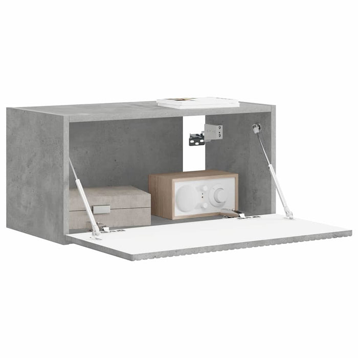 Dulap TV de perete Beton 60 x 31 x 29,5 cm Lemn compozit - WALTI WALTI