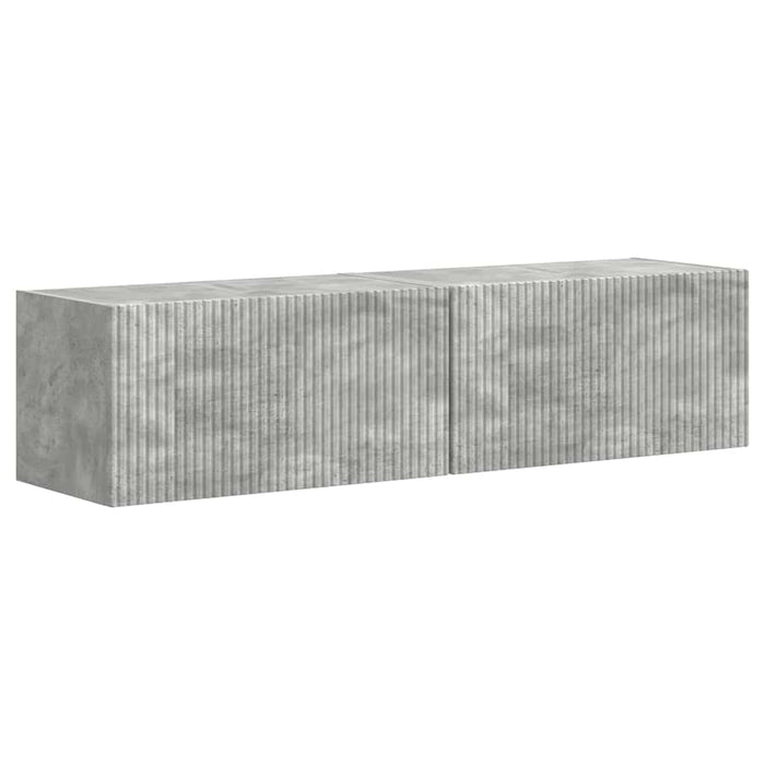 Dulap TV de perete 2 pcs Beton 60 x 31 x 29,5 cm Lemn compozit - WALTI WALTI