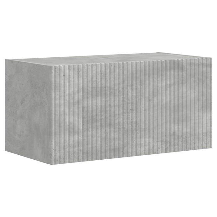 Dulap TV de perete 2 pcs Beton 60 x 31 x 29,5 cm Lemn compozit - WALTI WALTI