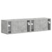 Dulap TV de perete 2 pcs Beton 60 x 31 x 29,5 cm Lemn compozit - WALTI WALTI