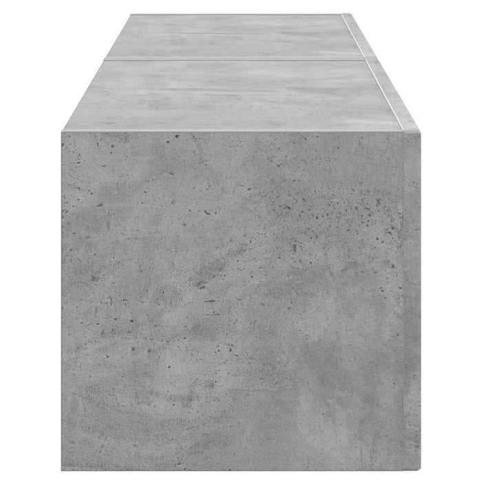 Dulap TV de perete 2 pcs Beton 60 x 31 x 29,5 cm Lemn compozit - WALTI WALTI