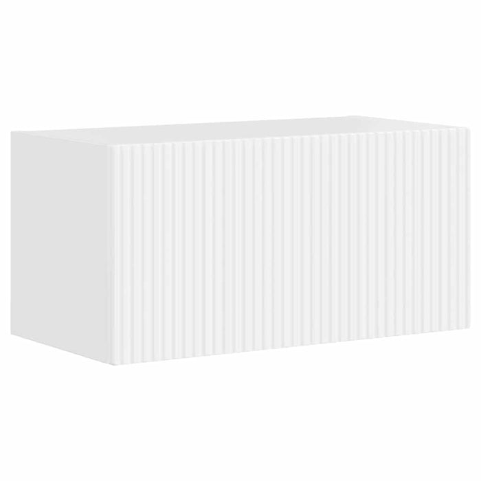 Dulap TV de perete Alb Lucios 60 x 31 x 29,5 cm Lemn compozit - WALTI WALTI