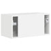 Dulap TV de perete Alb Lucios 60 x 31 x 29,5 cm Lemn compozit - WALTI WALTI