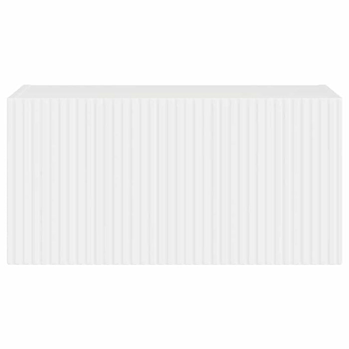 Dulap TV de perete Alb Lucios 60 x 31 x 29,5 cm Lemn compozit - WALTI WALTI