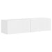 Dulap TV de perete Pe perete 2 pcs Alb Lucios 60 x 31 x 29,5 cm - WALTI WALTI