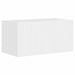 Dulap TV de perete Pe perete 2 pcs Alb Lucios 60 x 31 x 29,5 cm - WALTI WALTI