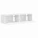 Dulap TV de perete Pe perete 2 pcs Alb Lucios 60 x 31 x 29,5 cm - WALTI WALTI