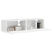 Dulap TV de perete Pe perete 2 pcs Alb Lucios 60 x 31 x 29,5 cm - WALTI WALTI