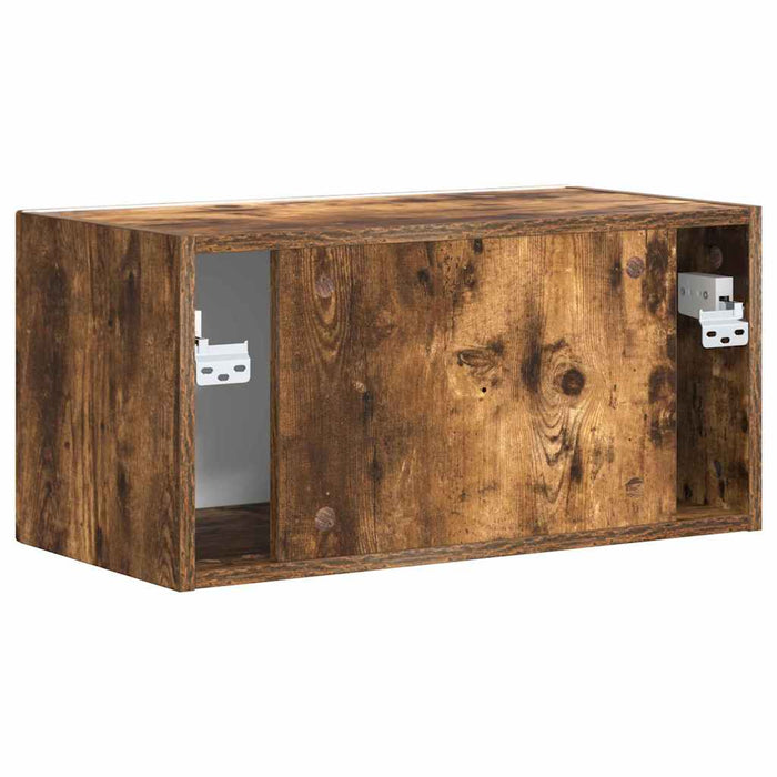 Dulap TV de perete Pe perete Stejar fumuriu 60 x 31 x 29,5 cm - WALTI WALTI