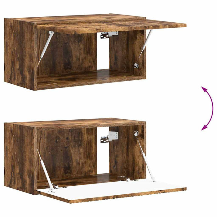 Dulap TV de perete Pe perete Stejar fumuriu 60 x 31 x 29,5 cm - WALTI WALTI