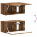 Dulap TV de perete Pe perete Stejar fumuriu 60 x 31 x 29,5 cm - WALTI WALTI