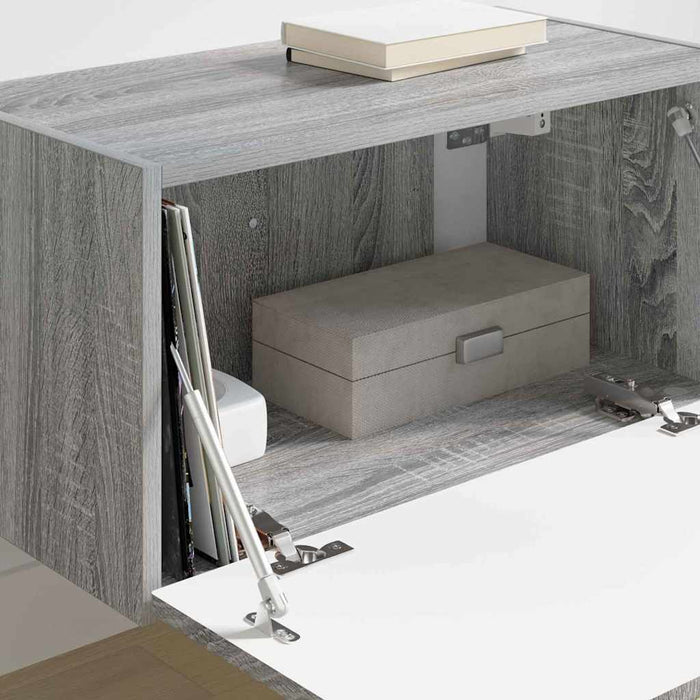 Dulap TV de perete Gri Sonoma 60 x 31 x 29,5 cm Lemn compozit - WALTI WALTI