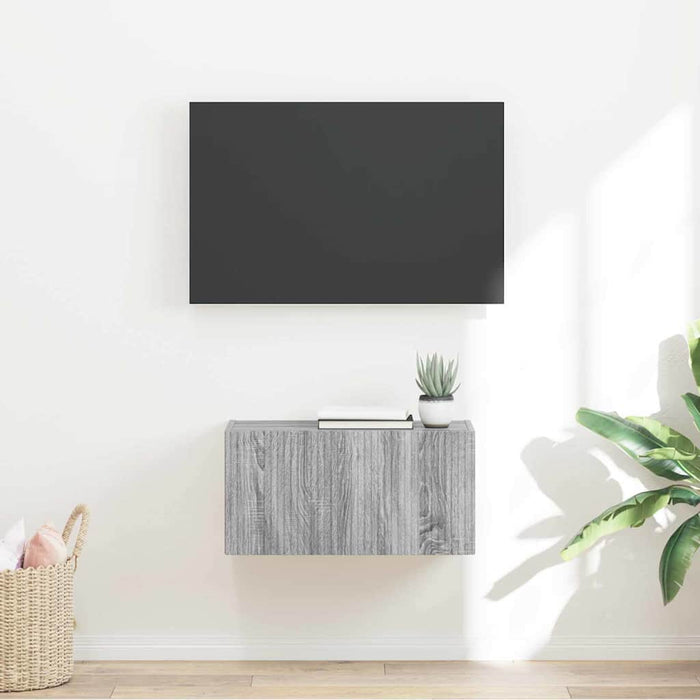 Dulap TV de perete Gri Sonoma 60 x 31 x 29,5 cm Lemn compozit - WALTI WALTI