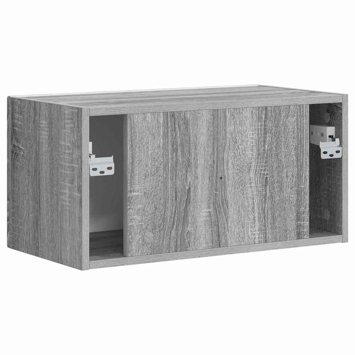 Dulap TV de perete Gri Sonoma 60 x 31 x 29,5 cm Lemn compozit - WALTI WALTI