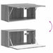 Dulap TV de perete Gri Sonoma 60 x 31 x 29,5 cm Lemn compozit - WALTI WALTI